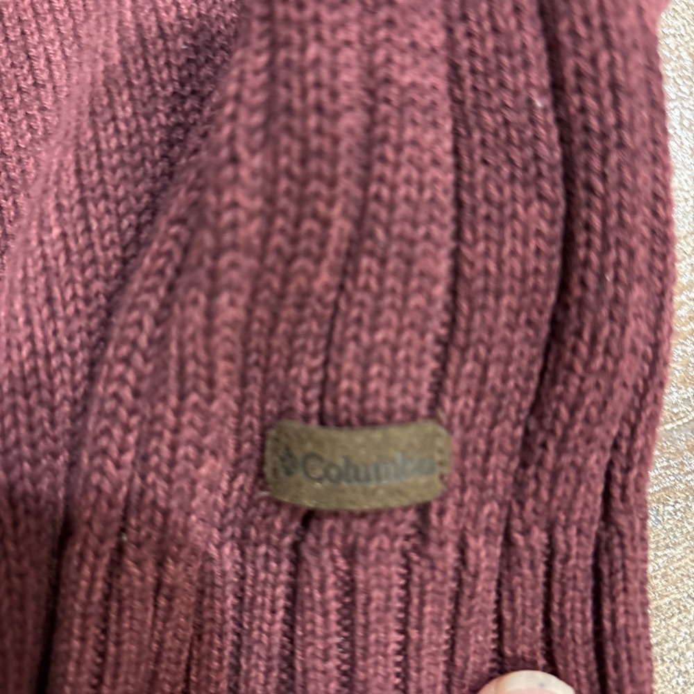 Columbia Men's Burgundy Pullover Sweater Size Medium - Picture 3 of 8